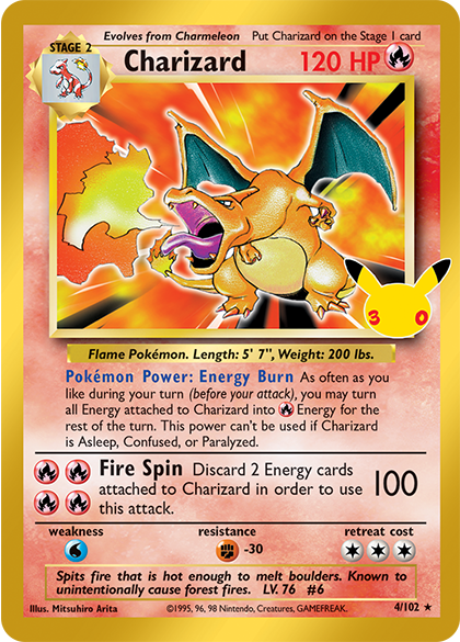 Réédition du Dracaufeu du Set de Base