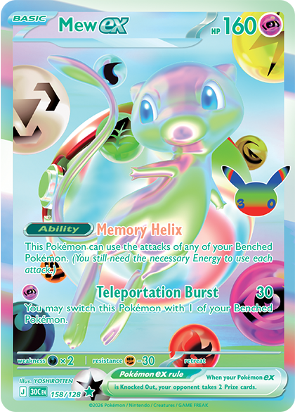 Carte Mew ex Futuristic — 30th Celebration