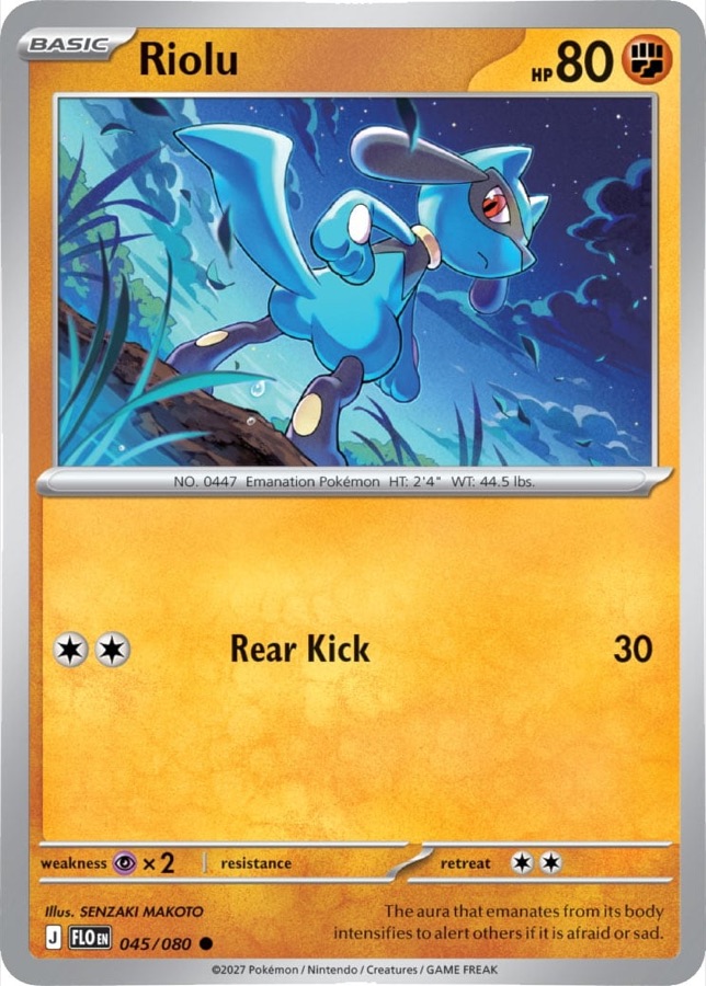 Riolu 045/080, extension Aura Seeker