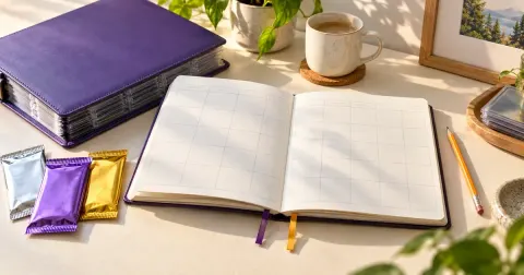 Agenda, classeur et sachets neutres pour préparer ses prochaines collections