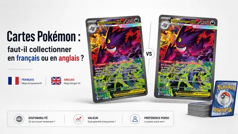 Méga-Ectoplasma-ex en français et Mega Gengar ex en anglais