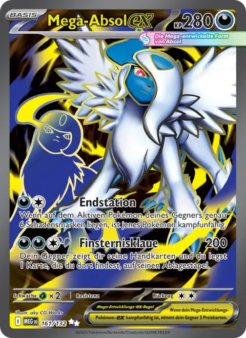 Mega-Absol-ex 161/132 · Mega-Entwicklung