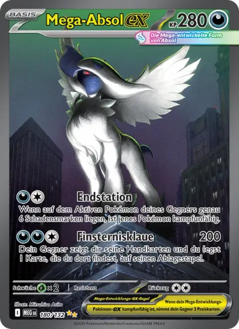 Mega-Absol-ex 180/132 · Mega-Entwicklung