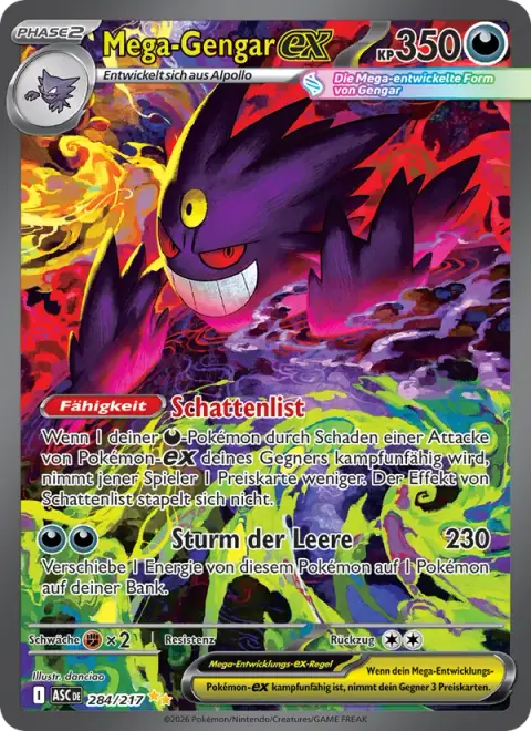 Mega-Gengar-ex 284/217 · Erhabene Helden