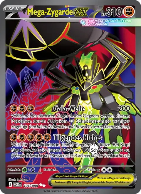 Mega-Zygarde-ex 104/088 · Optimale Ordnung