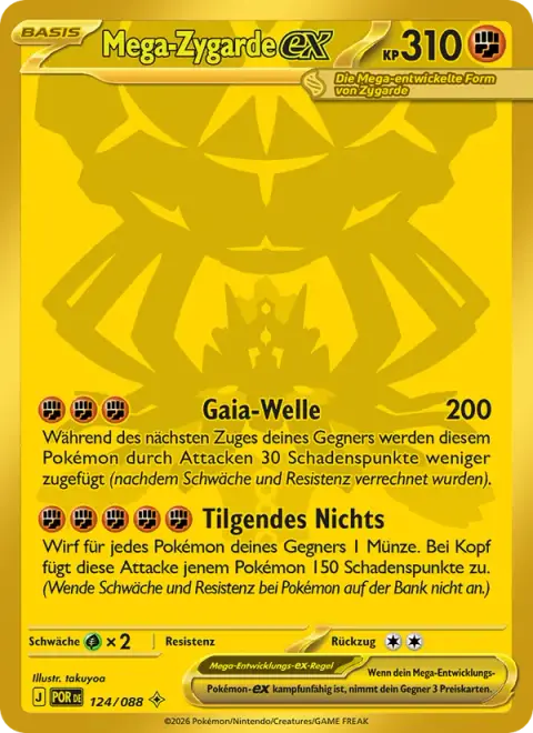 Mega-Zygarde-ex 124/088 · Optimale Ordnung