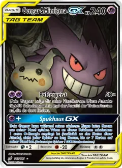 Gengar & Mimikyu-GX 165/181 · Teams Sind Trumpf