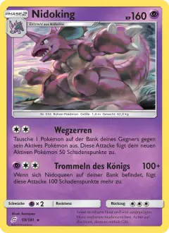 Nidoking 59/181 · Teams Sind Trumpf