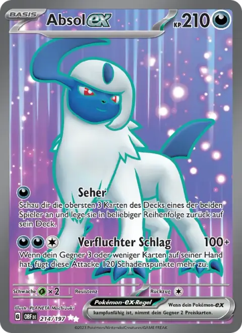 Absol-ex 214/197 · Obsidian Flammen