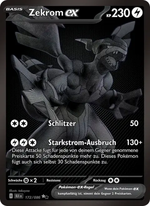 Zekrom-ex 172/086 · Schwarze Blitze