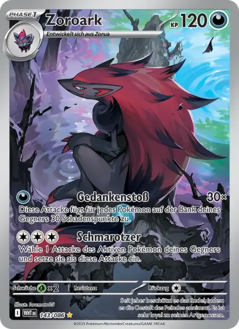 Zoroark 143/086 · Weiße Flammen