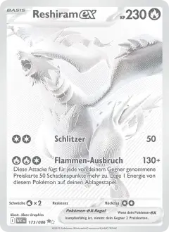 Reshiram-ex 173/086 · Weiße Flammen
