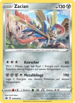 Zacian SWSH033 · SCSC Promokarten