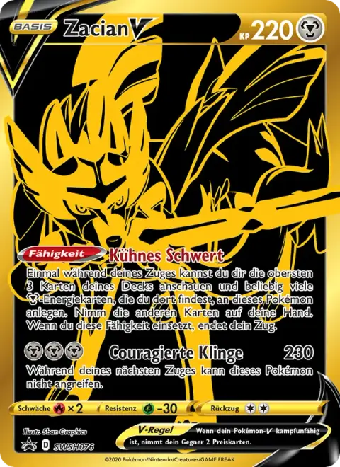 Zacian V SWSH076 · SCSC Promokarten
