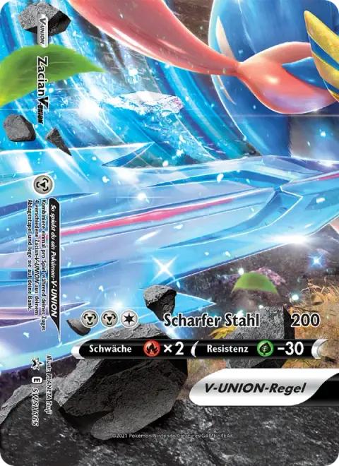 Zacian V-UNION SWSH165 · SCSC Promokarten