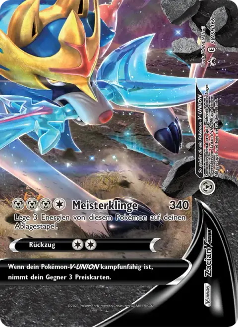 Zacian V-UNION SWSH166 · SCSC Promokarten