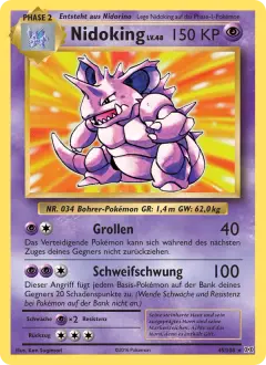 Nidoking 45/108 · Evolution