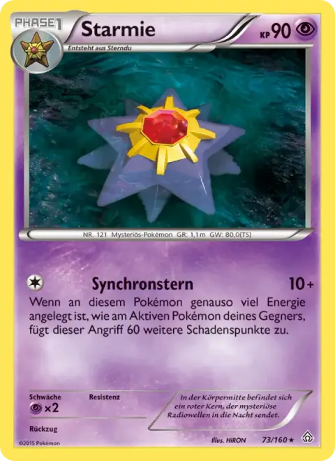 Starmie 73/160 · Protoshock