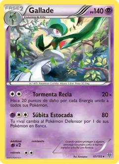 Gallade 61/135 · Tormenta Plasma