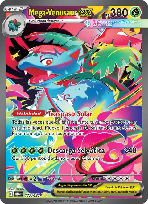 Mega Venusaur ex 177/132 · Megaevolución
