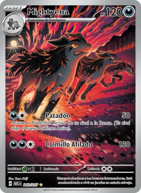 Mightyena 243/217 · Héroes Ascendentes