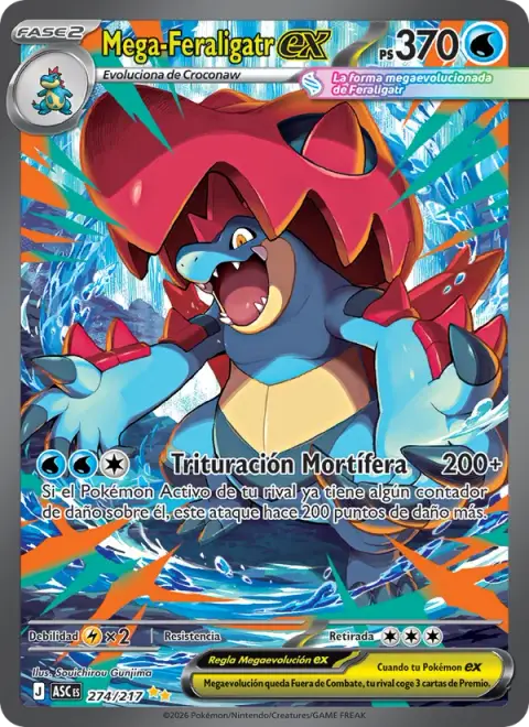 Mega-Feraligatr ex 274/217 · Héroes Ascendentes