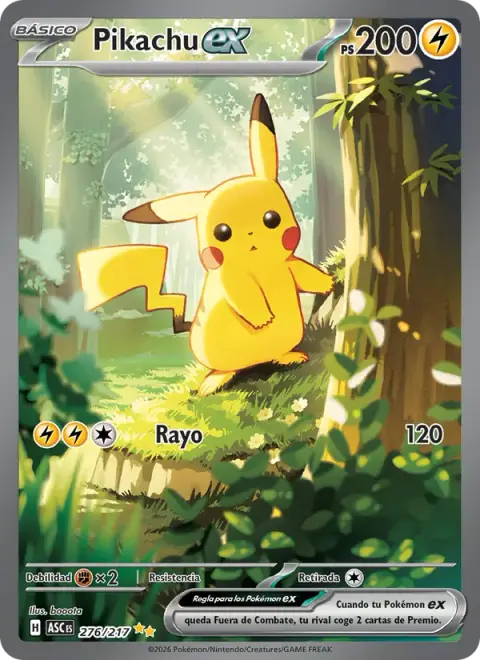 Pikachu ex 276/217 · Héroes Ascendentes