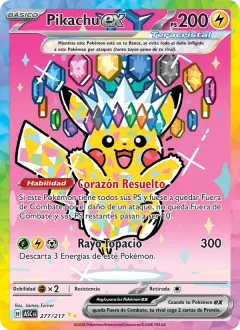 Pikachu ex 277/217 · Héroes Ascendentes