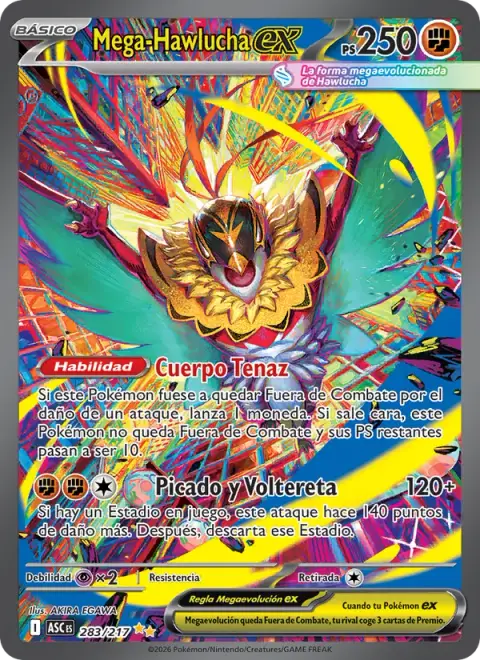Mega-Hawlucha ex 283/217 · Héroes Ascendentes