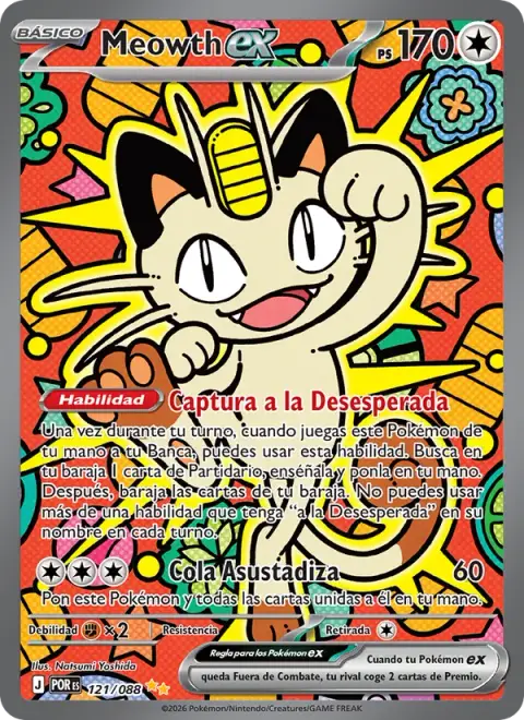 Meowth ex 121/088 · Equilibrio Perfecto