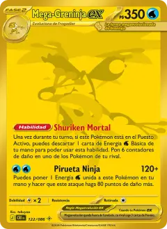Mega-Greninja ex 122/086 · Caos Creciente