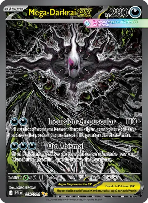 Mega-Darkrai ex 116/120 · Oscuridad Absoluta