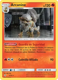 Arcanine 6/018 · Detective Pikachu