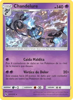 Chandelure 103/214 · Truenos Perdidos