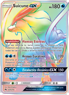 Suicune-GX 220/214 · Truenos Perdidos