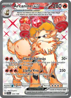 Arcanine ex 224/198 · Escarlata y Púrpura