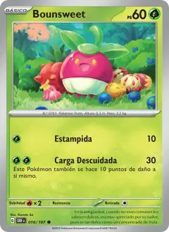 Bounsweet 016/197 · Llamas Obsidianas