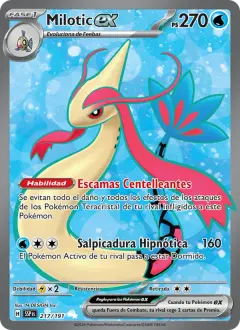 Milotic ex 217/191 · Chispas Fulgurantes