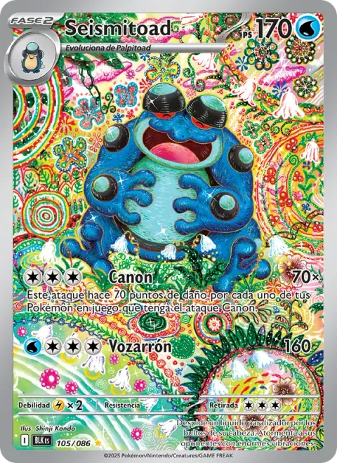 Seismitoad 105/086 · Fulgor Negro