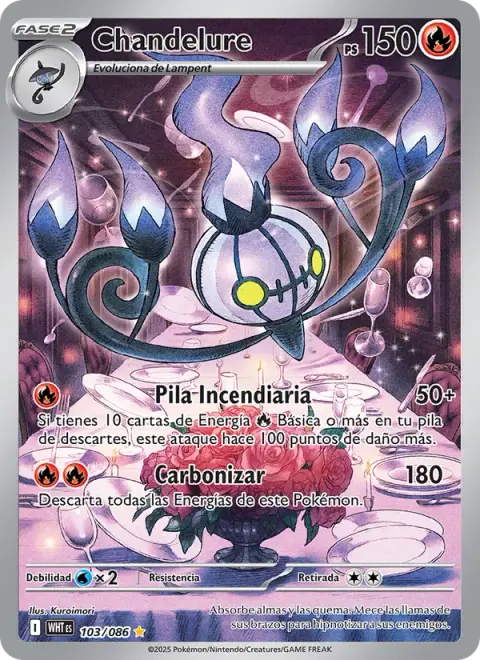 Chandelure 103/086 · Llama Blanca