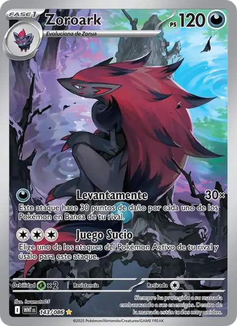 Zoroark 143/086 · Llama Blanca