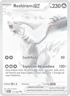 Reshiram ex 173/086 · Llama Blanca