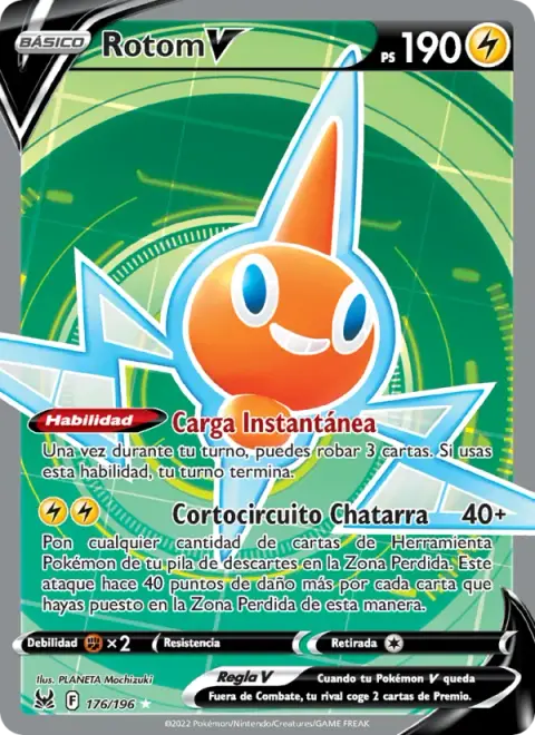 Rotom V 176/196 · Origen Perdido