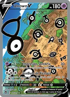 Unown V 177/195 · Tempestad Plateada