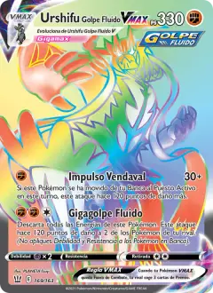 Urshifu Golpe Fluido VMAX 169/163 · Estilos de Combate