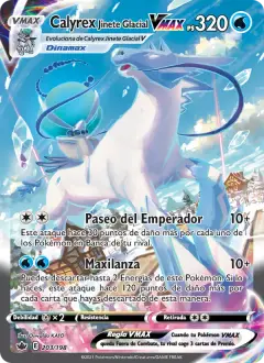 Calyrex Jinete Glacial VMAX 203/198 · Reinado Escalofriante