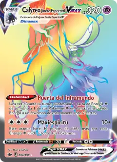 Calyrex Jinete Espectral VMAX 204/198 · Reinado Escalofriante