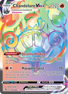 Chandelure VMAX 265/264 · Golpe Fusión