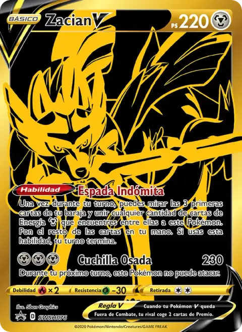 Zacian V SWSH076 · Cartas de promoción ESES