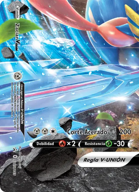 Zacian V-UNIÓN SWSH165 · Cartas de promoción ESES